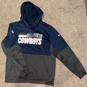 Dallas Cowboys Nike Navy/Gray Performance Pullover Hoodie